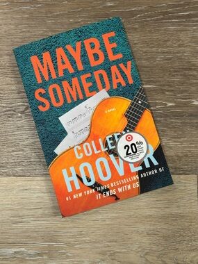 Maybe Someday by Colleen Hoover - Orange & Teal Paperback